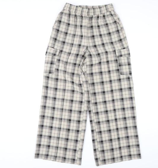 Womens UK Size 4 COLLUSION Relaxed Fit Casual Multicoloured Trousers