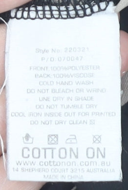 Cotton On Women's Black Polka Dot Tank, Size M