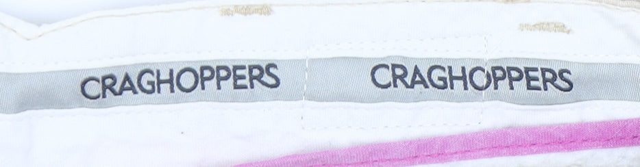 Womens UK Size 8 Craghoppers Regular Fit Capri Beige Trousers