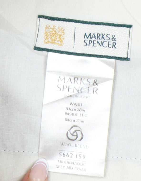 Marks and Spencer Men's Grey Dress Pants 38 in