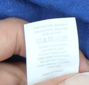 BAM Men's Blue Short Sleeve Polo Shirt XL