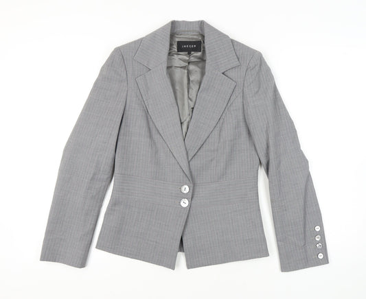 Womens UK Size 10 Jaeger Regular Grey Blazer