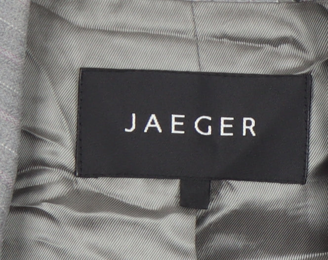 Jaeger Women's Grey Pinstripe Blazer, Size 10