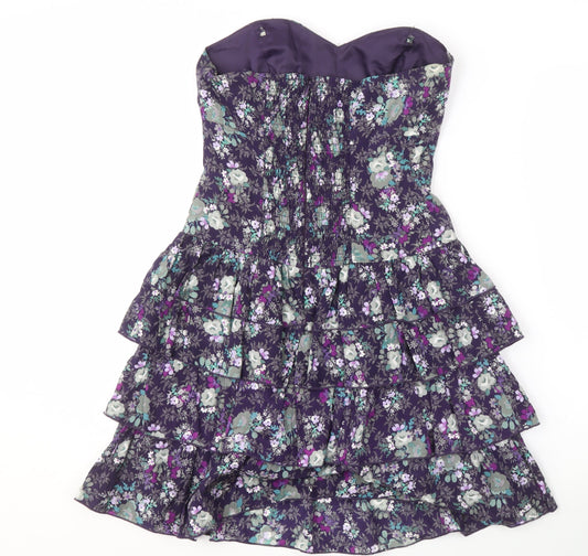 Oasis Women’s Floral Strapless Dress - Size 8