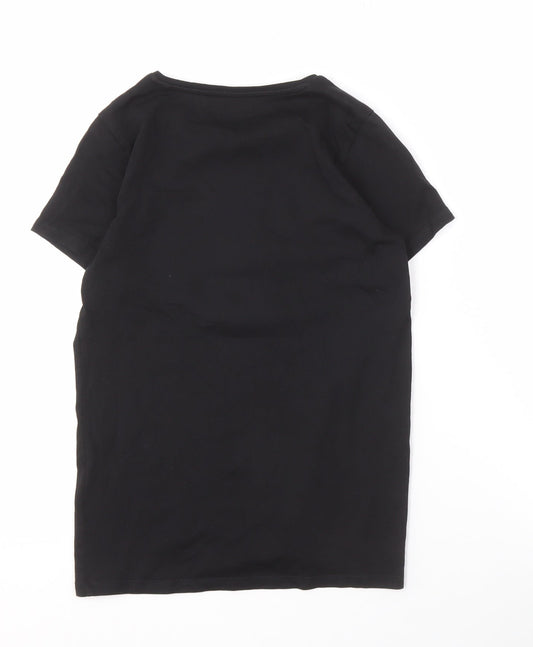 Guess Women's Black T-Shirt Size 14 Casual Wear