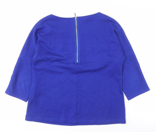 Betty Barclay Women's Blue Boat Neck Top Size 12
