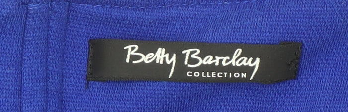 Additional view of Betty Barclay Women's Blue Boat Neck Top, size 12