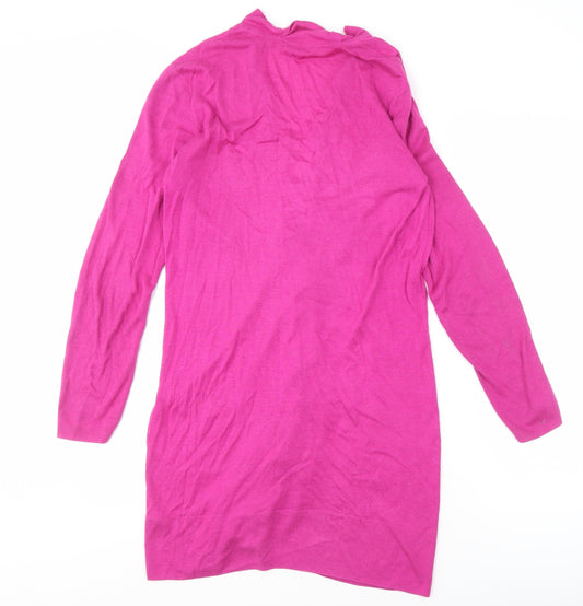 Linea Women's Pink V-Neck Cardigan - Size L