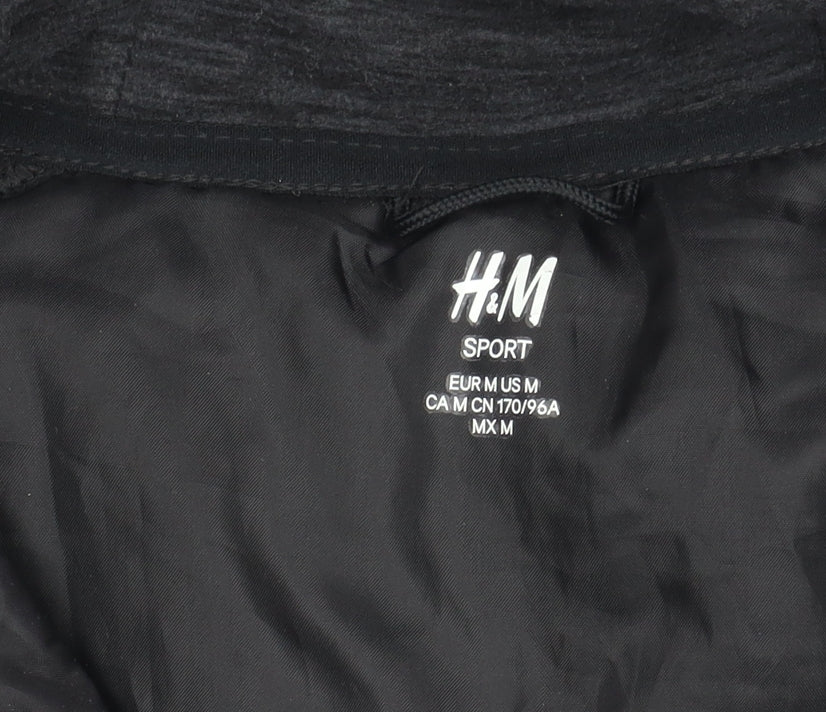 Womens UK Size 12 H&M Black Puffer Jacket