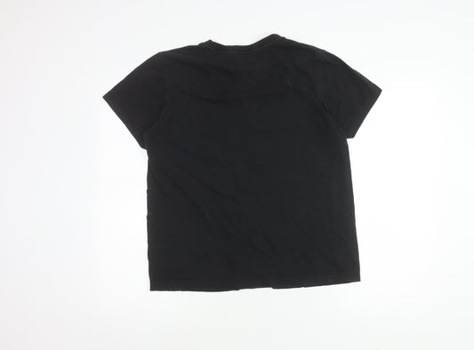 Unisex Adults UK Size M adidas Black Basic T-Shirt