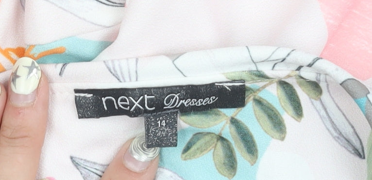 Next Women's Floral Dress Multicoloured Size 14