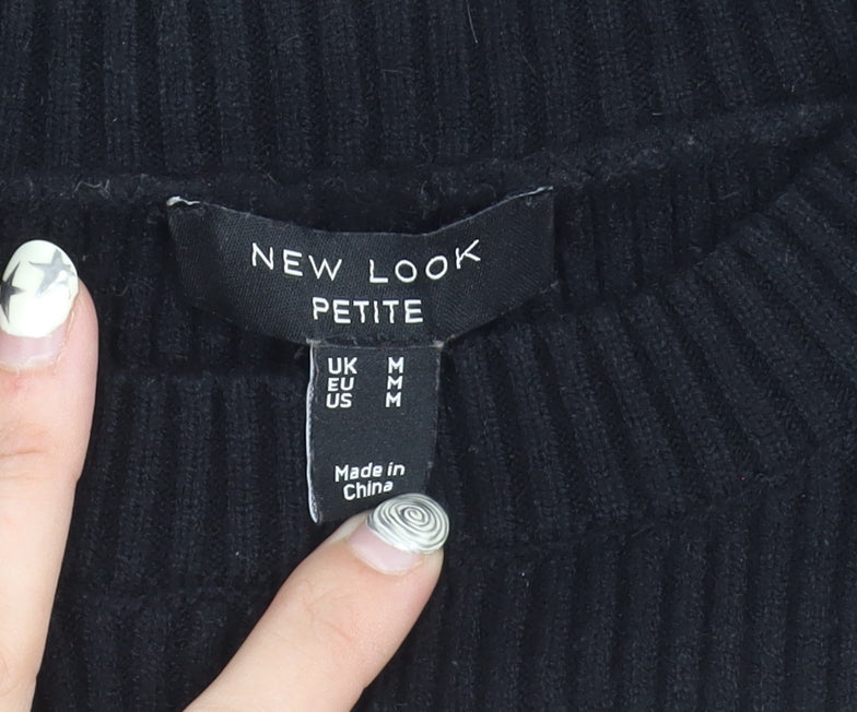 Womens UK Size M New Look Black Pullover Jumper