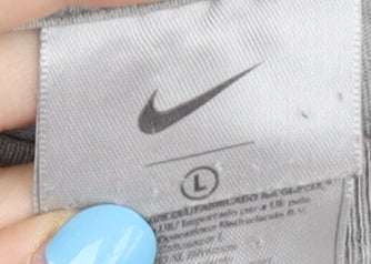 Nike Men's Grey L T-Shirt Crew Neck Cotton