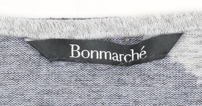 Womens UK Size L Bonmarché Blue Full Zip Jumper