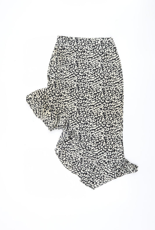 NAANAA Women's Animal Print Midi Skirt Size 6