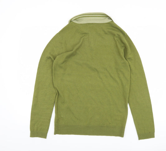 Womens UK Size S Reclaimed Vintage Green Jumper Jumper