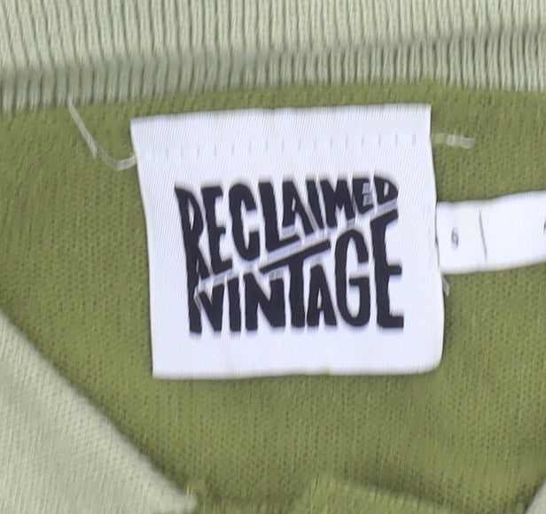 Womens UK Size S Reclaimed Vintage Green Jumper Jumper