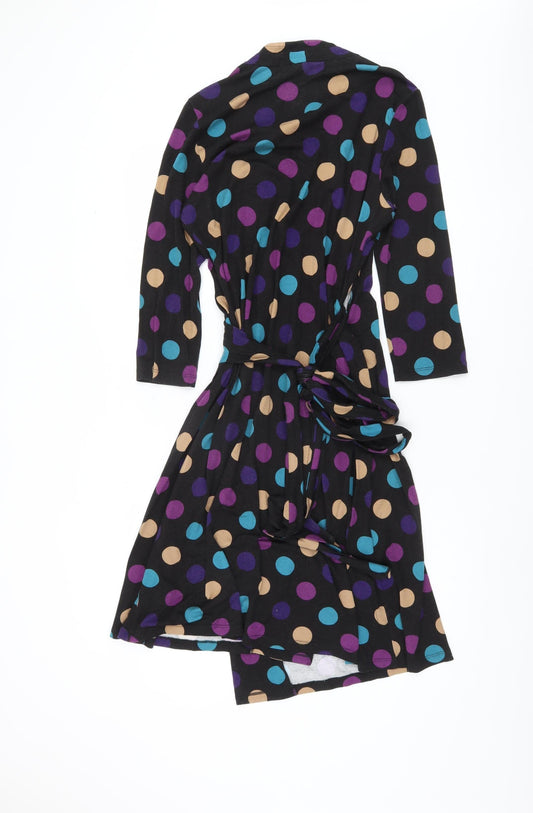 Hobbs Women's Black Polka Dot Dress Size 12