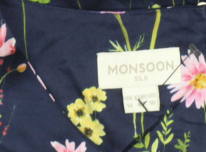 Monsoon Silk Women's Floral Shift Dress