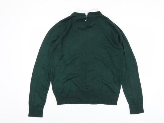 Womens UK Size 14 Dorothy Perkins Green Pullover Jumper