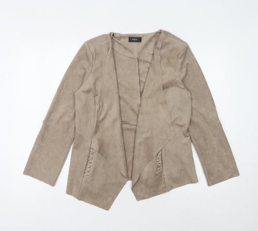Womens UK Size 10 Klass Beige Basic Jacket