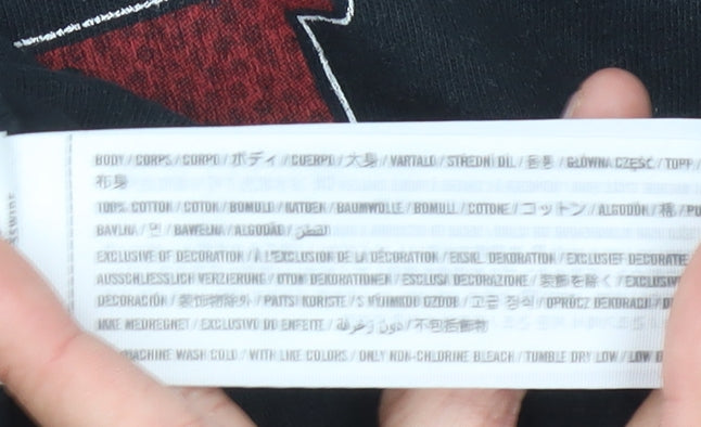 Abercrombie & Fitch Mens M Black Chicago Bulls T-Shirt