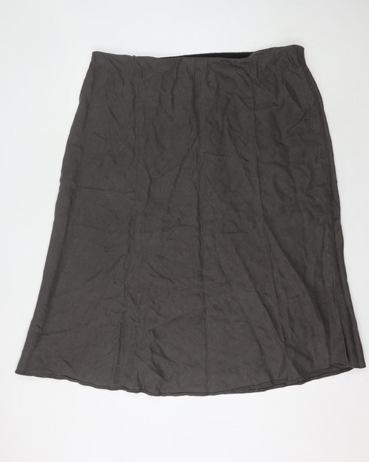Ann Harvey Women's Grey Long Straight Skirt Size 26