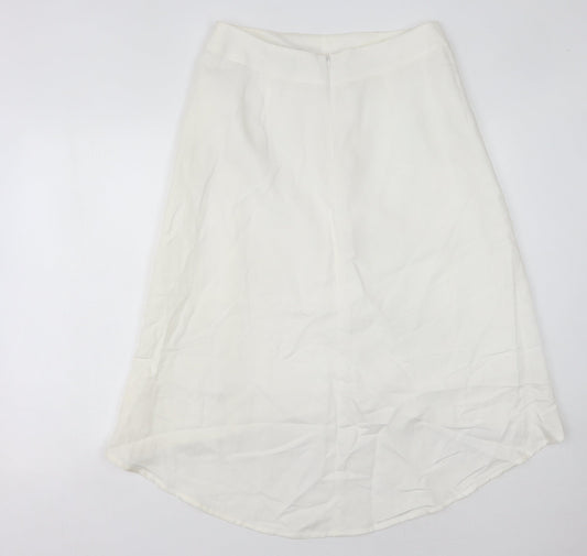 Marks and Spencer Women's Ivory Size 12 Zip Skirt