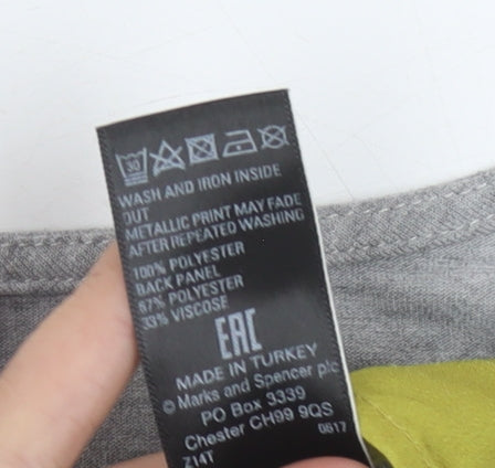 Womens UK Size 10 Marks and Spencer Multicoloured Basic T-Shirt