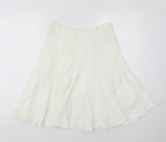 Karen Millen Women’s Ivory A-Line Skirt Size 10