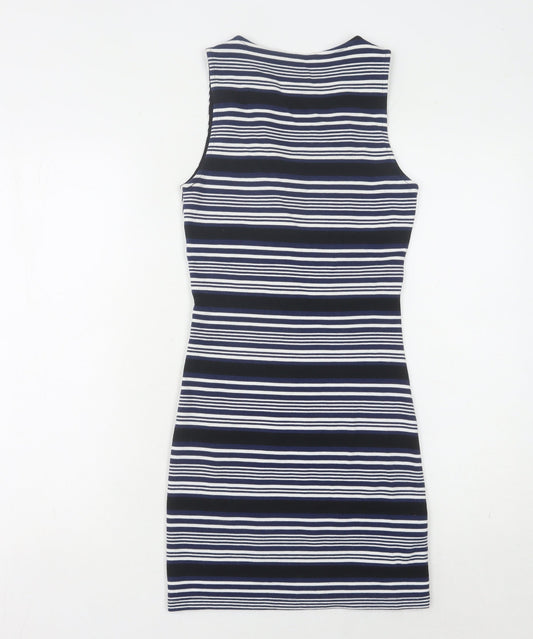 MNG Women's Multicoloured Striped Bodycon Dress XS