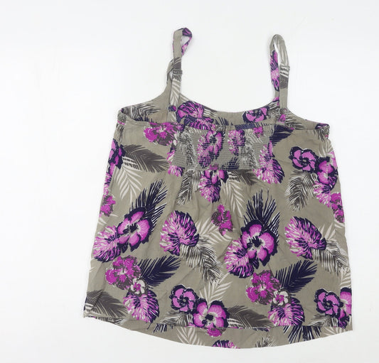 M&Co Women's Multicoloured Floral Camisole Tank Size 10