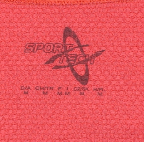 Sport Tech Women's Red T-Shirt M Scoop Neck