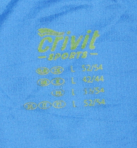 Crivit Sports Men's Blue Gym Training Top L