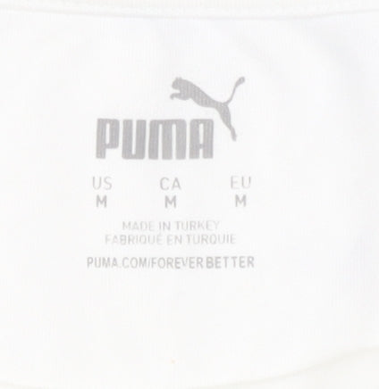 Puma Adult White Football Shirt Medium - Excellent Condition