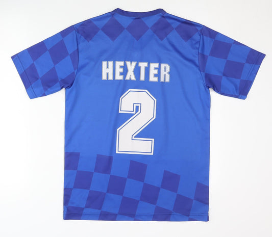 XS Blue Croatian Checkerboard Football Shirt, Hexter 2