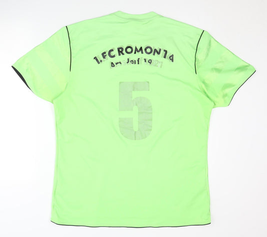Back view of Adidas Adult XL Green Home Shirt - Short Sleeves