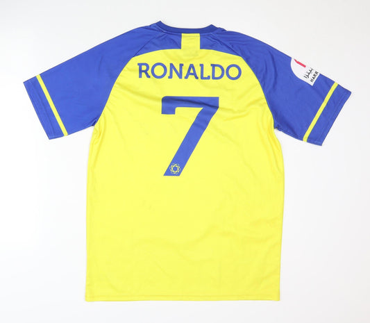 Al Nassr Adults Yellow M Home Shirt Short Sleeves