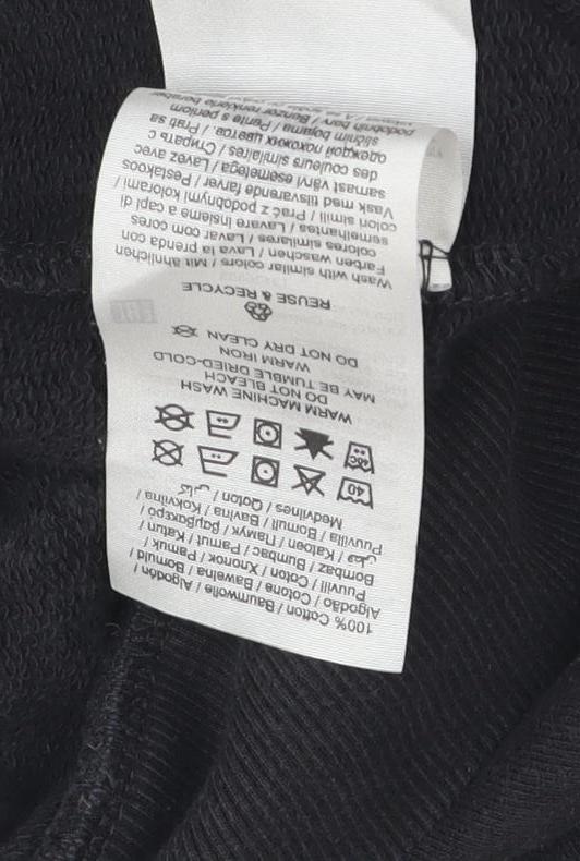 Mens UK Size L JACK & JONES Black Pullover Hoodie