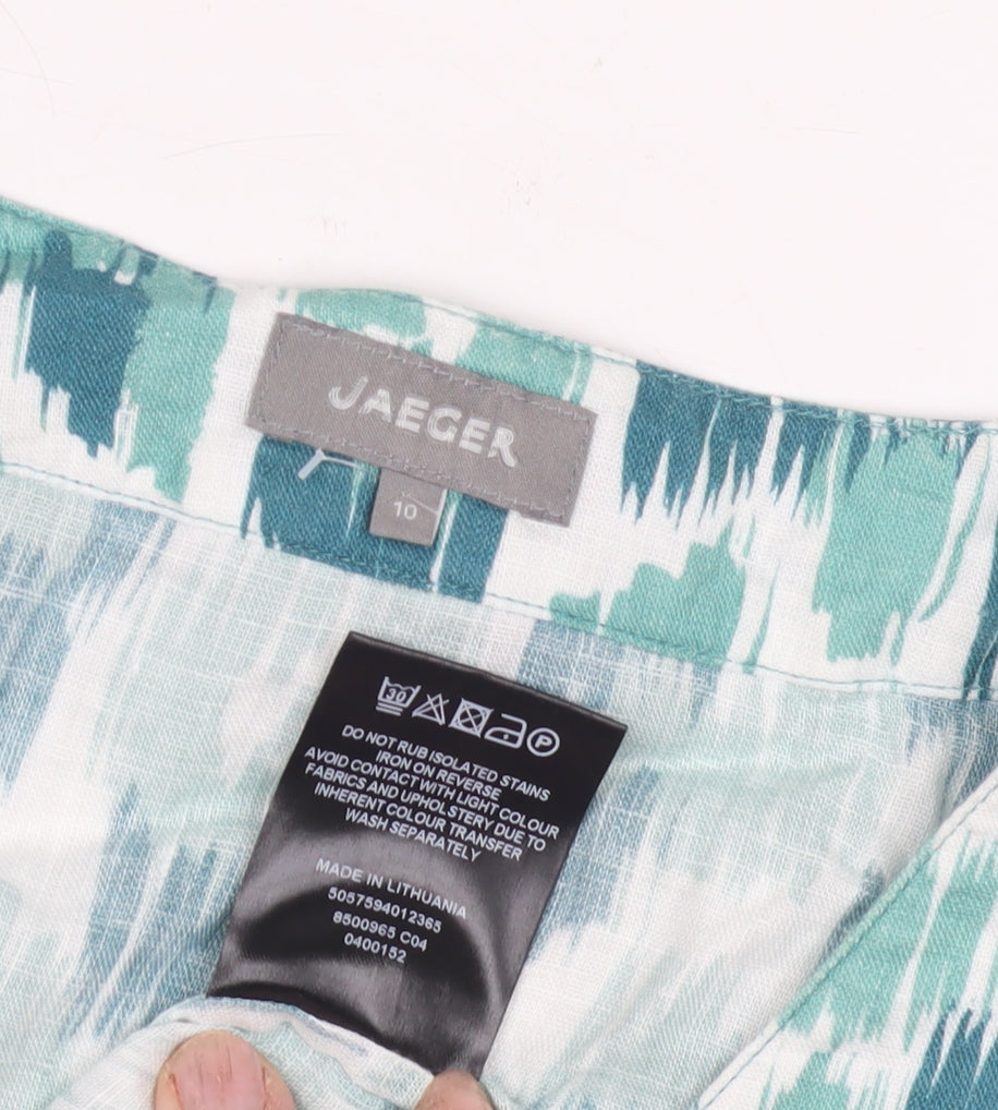 Jaeger Women's Multicoloured Blouse Size 10