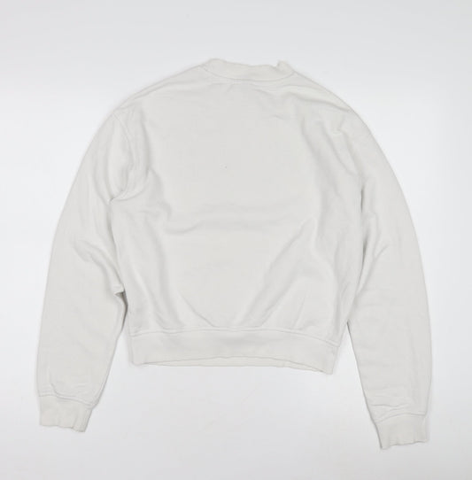 H&M Women's White Pullover Sweatshirt XS