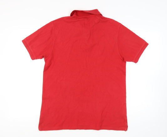 Marks and Spencer Red Men's Medium Polo Shirt