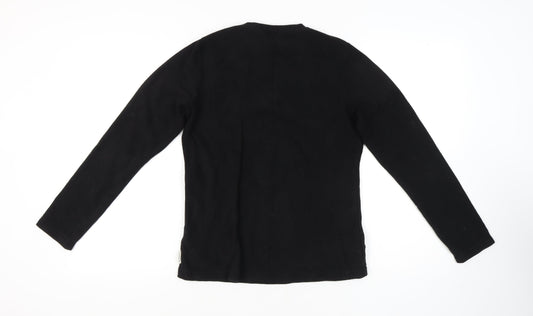 Quechua Black Unisex Fleece Sweatshirt Size 14