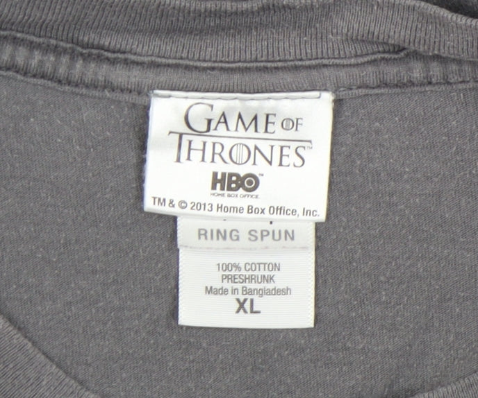 Mens UK Size XL Game Of Thrones Grey T-Shirt