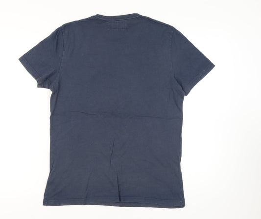 Abercrombie & Fitch Men's Blue M Crew Neck T-Shirt