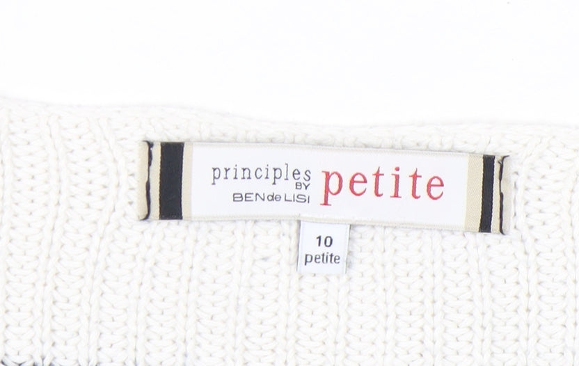 Womens UK Size 10 Petite Principles by Ben de Lisi Multicoloured Pullover Jumper