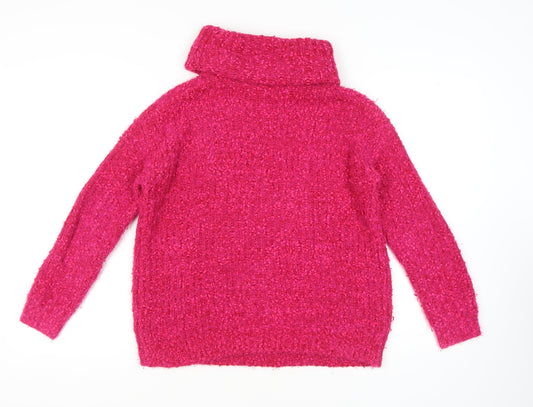 Womens UK Size S Marks and Spencer Pink Pullover Jumper