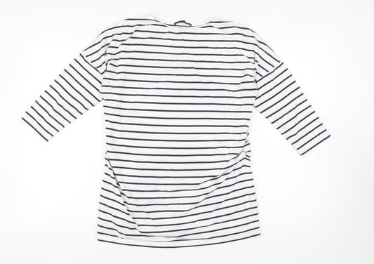 Womens UK Size 14 Marks and Spencer White Jersey T-Shirt