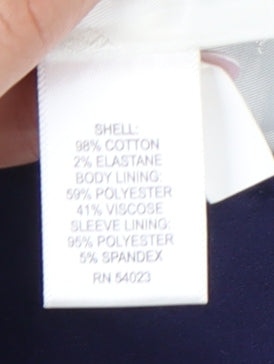 Banana Republic Blue Blazer Women Size 8 Double Breasted