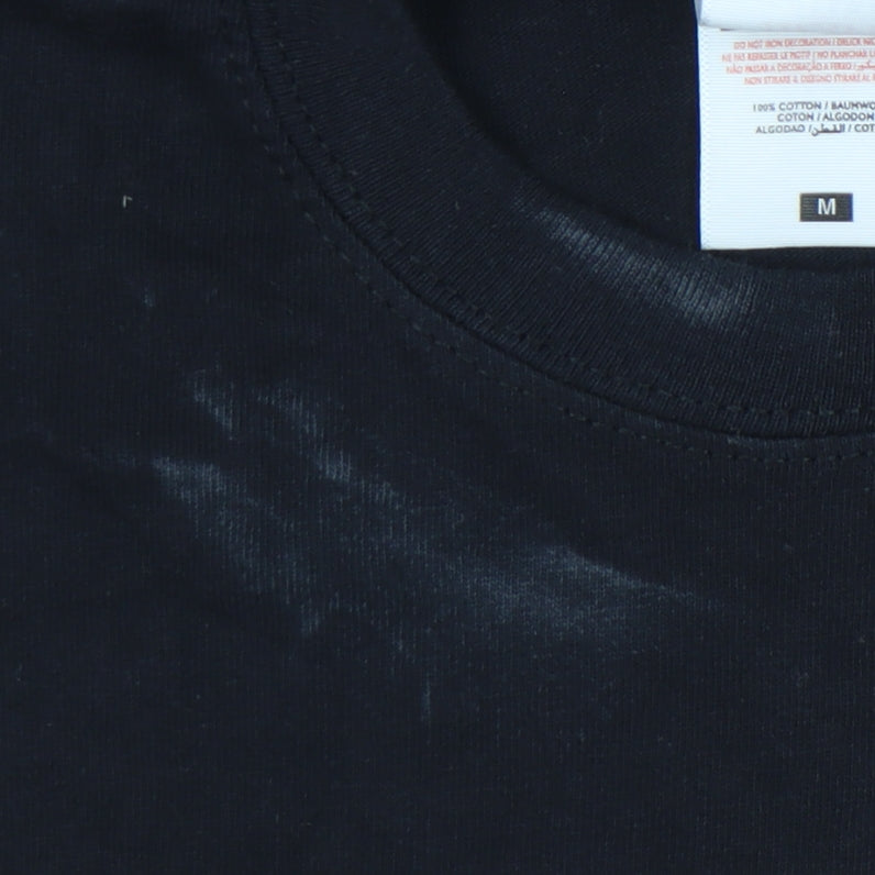 Mens UK Size M Fruit of the Loom Black T-Shirt